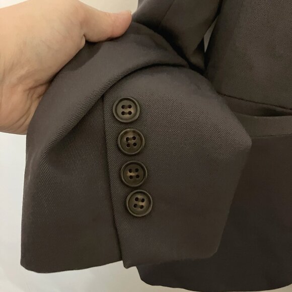 J Crew Womens Blazer Jacket Size 8 Gray Wool Lined Preppy Academia Office Career - Picture 6 of 8